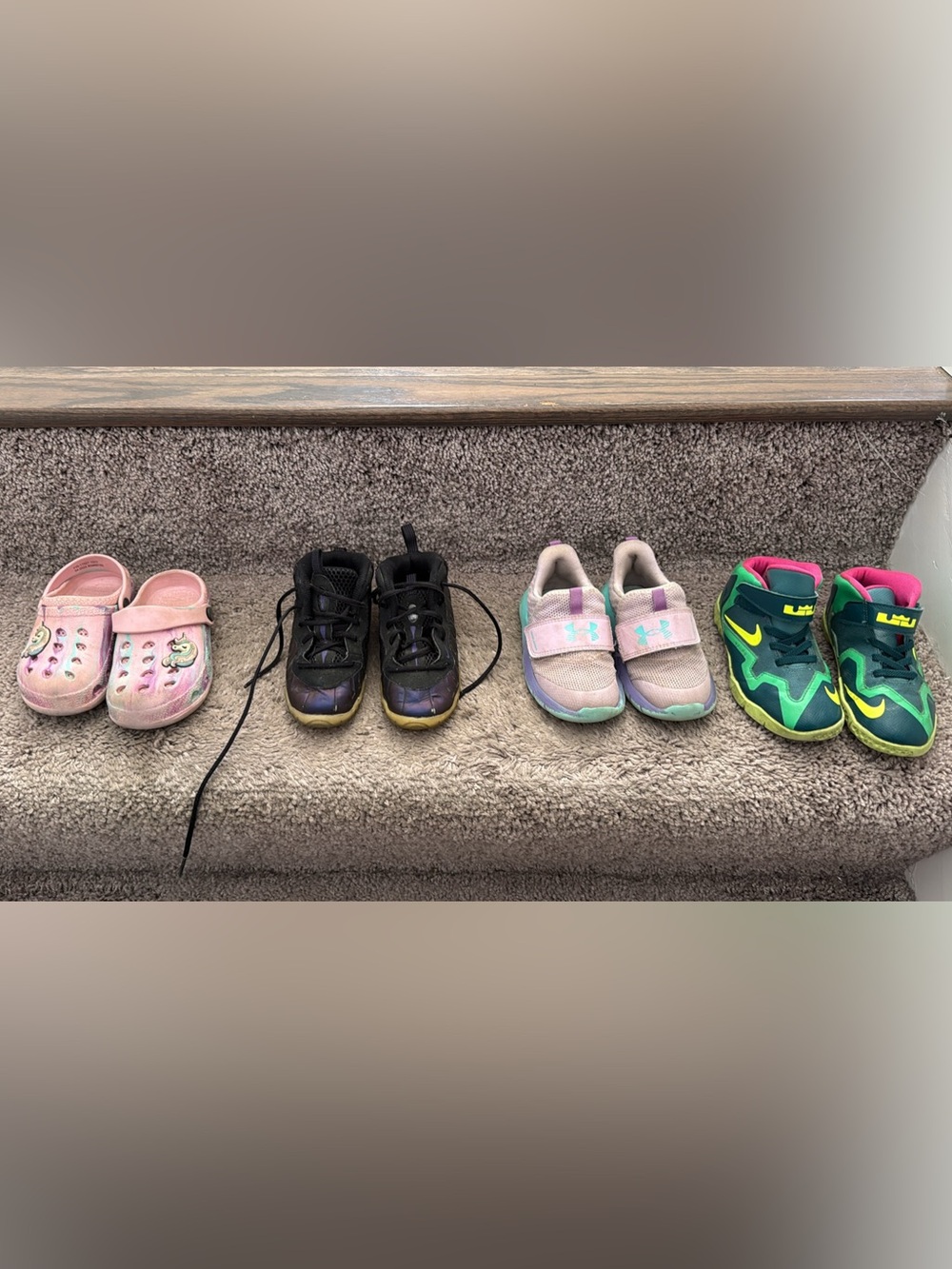 Under Armour Pink and Kids Sneakers